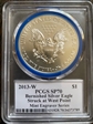 2013-W $1 Silver Eagle Rev PR Mint Engraver Series Mercanti Signature PR70