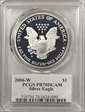 2006-W $1 Silver Eagle Mercanti Signature PR70DCAM