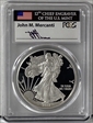 2012-W $1 Silver Eagle Mercanti Flag Signature PR70DCAM