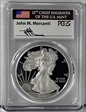 2018-W $1 Silver Eagle Mercanti Flag Signature PR70DCAM