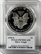 1990-S $1 Silver Eagle  Mercanti Flag Signature PR70DCAM