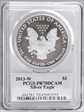2013-W $1 Silver Eagle Mercanti Flag Signature PR70DCAM