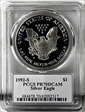 1992-S $1 Silver Eagle Mercanti Flag Signature PR70DCAM