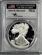 1995-P $1 Silver Eagle Mercanti Flag Signature PR70DCAM