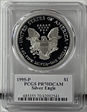 1995-P $1 Silver Eagle Mercanti Flag Signature PR70DCAM