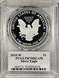 2010-W $1 Silver Eagle Mercanti Flag Signature PR70DCAM
