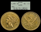 1861 $2.50 Clark, Gruber & Co. AU55