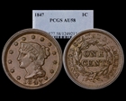 1847 1C AU58BN