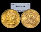1885-S $5 MS64