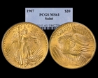 1907 $20 Saint-Gaudens MS61