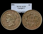 1856 1C Upright 5 AU55BN