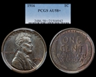 1916 1C AU58+ BN