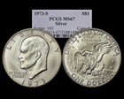 1973-S $1 Silver MS67