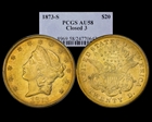 1873-S $20 Closed 3 AU58