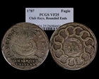 1787 Fugio 1C Club Rays, Rounded Ends VF25BN