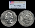 2014-S 25C Great Smoky Mtns NP First Strike MS66