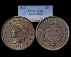 1831 1C Large Letters AU58BN