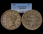 1857 1C Small Date AU58BN