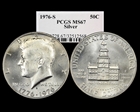 1976-S 50C Silver MS67