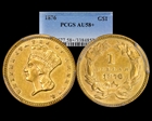 1876 G$1 AU58+ 