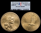 2005-P SAC$1 Satin Finish SP68