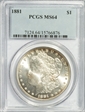 1881 $1 MS64