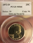 1972-D 25C MS66
