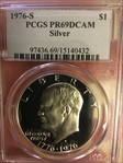 1976-S $1 Silver PR69DCAM