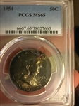 1954 50C MS65