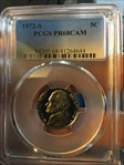 1972-S 5C PR68CAM