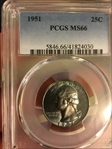 1951 25C MS66