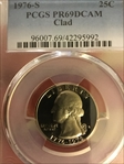 1976-S 25C Clad PR69DCAM