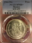 1964-Mo Peso KM-459 MS66+