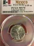 2022-Mo 1/10 oz Libertad Silver First Strike MS70
