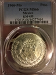 1966-Mo Peso KM-459 MS66