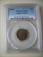1864 1C Copper-Nickel VF30