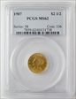 1907 $2.50 MS62
