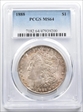 1888 $1 MS64