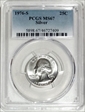 1976-S 25C Silver MS67
