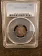 1857 10C AU55