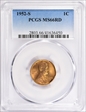 1952-S 1C MS66RD