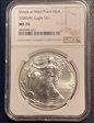 2020-(W) $1 Silver Eagle Struck at West Point  MS70