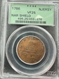 1786 NJ 1/2P Narrow Shield VF25BN