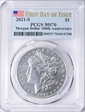 2021-S $1 Morgan Dollar 100th Anniversary  First Day of Issue MS70