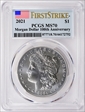 2021 $1 Morgan Dollar 100th Anniversary First Strike MS70