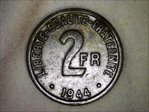 1944 2 Fr Gad-537 F-271 FRANCE 