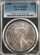 1998 $1 Silver Eagle MS70
