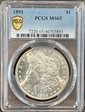 1893 $1 MS65