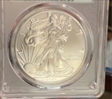 2021-(P) $1 Silver Eagle -T1 Emergency Issue Struck at Philadelphia First Day of Issue MS70