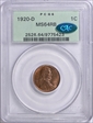 1920-D 1C MS64RB